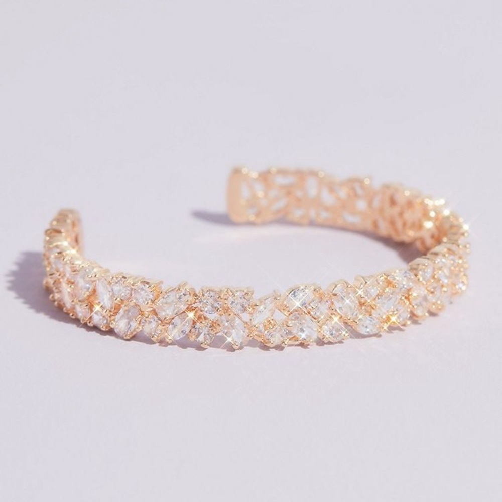 Mixed Stone Cuff Bracelet